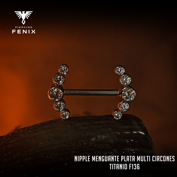 Nipple Menguante Plata Multi Circones