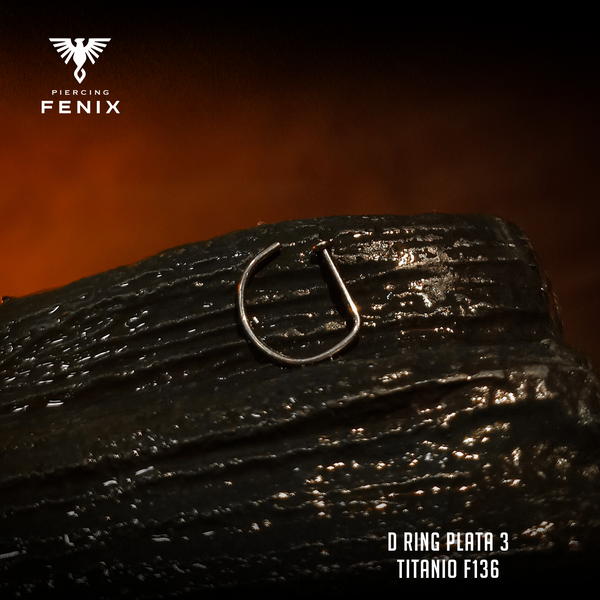 D Ring Plata 3 - TITANIO F136