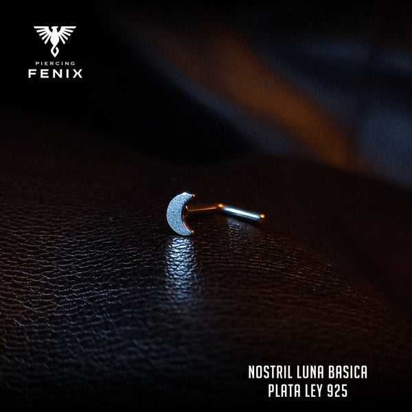 Nostril Luna Básica - Plata Ley 925