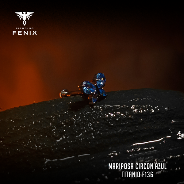 Mariposa Circón Azul Tops