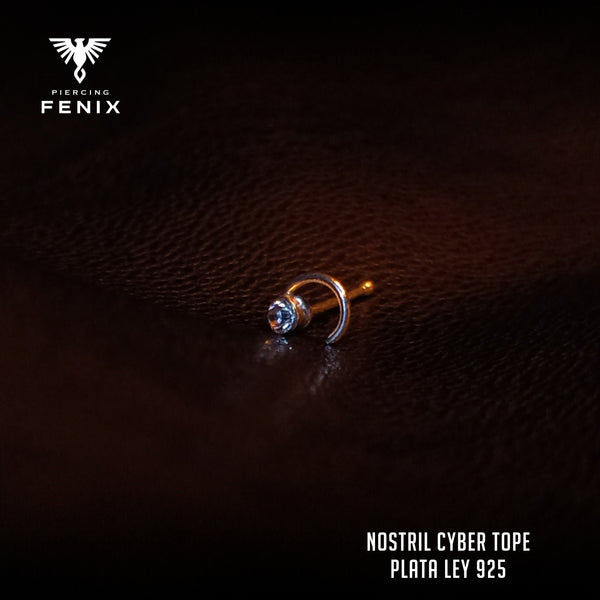 Nostril Cyber Tope - Plata Ley 925