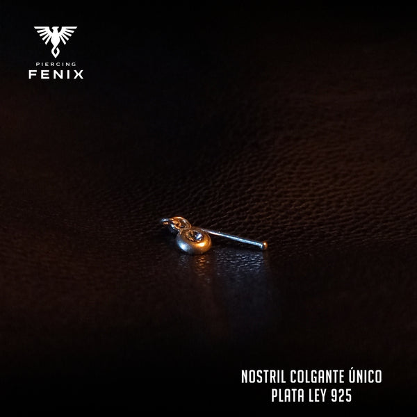 Nostril Colgante Único - Plata Ley 925