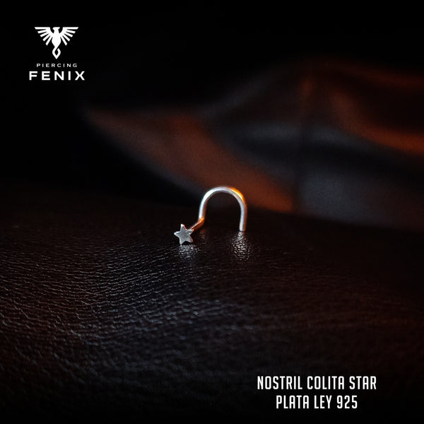 Nostril Colita Star - Plata Ley 925