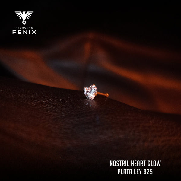 Nostril Heart Glow - Plata Ley 925