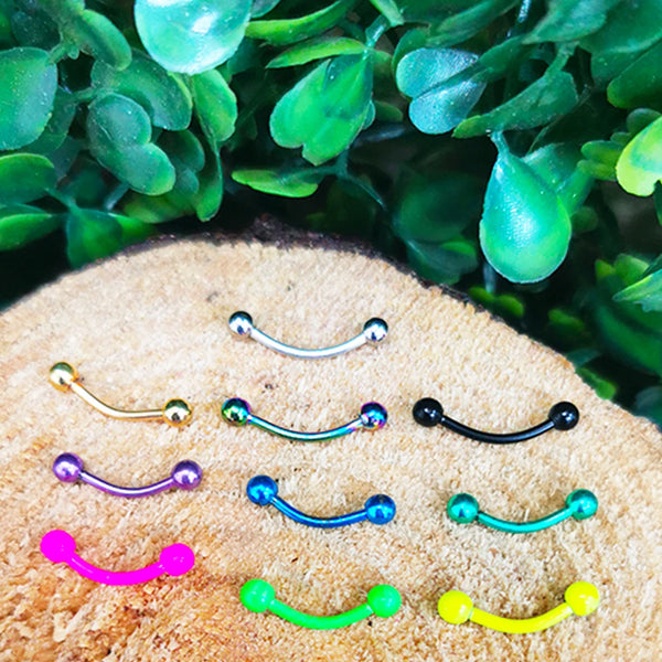 Piercing Banano 10 Mm de Acero Quirurgico