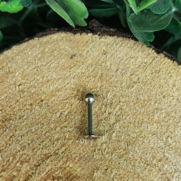 Piercing Tope 8 Mm Bola Pequeña de Acero Quirurgico